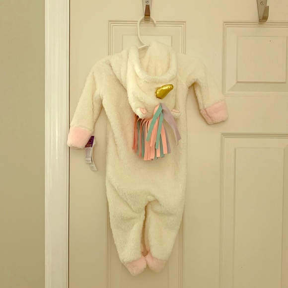 modern kids Other - 🆕Baby Girls Unicorn Hooded Coverall